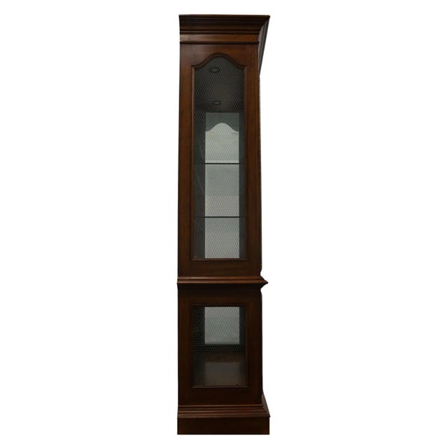 Drexel Heritage Brittany Collection Solid Cherry Country French 62" Listed Display Curio Cabinet 322-438-6 For Sale - Image 10 of 13