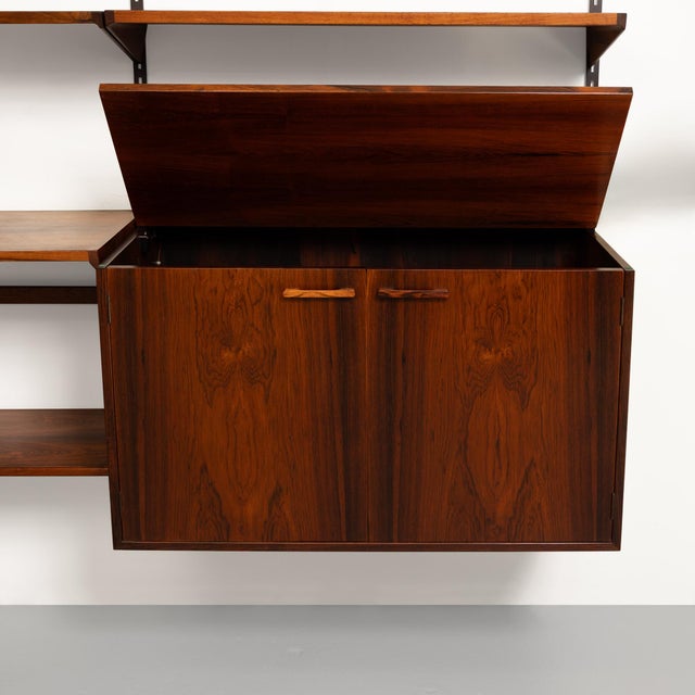 Vintage Kai Kristiansen's Fm Reolsystem Shelving System in Rosewood 1960s W/Cabinets For Sale In San Francisco - Image 6 of 9
