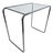 Bauhaus Tubular Chrome and Glass Side Table by Marcel Breuer, 1940s For Sale