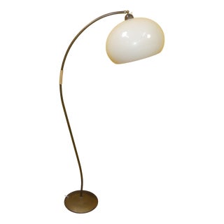 Vintage Arc Lamp in Brass, 1950s For Sale