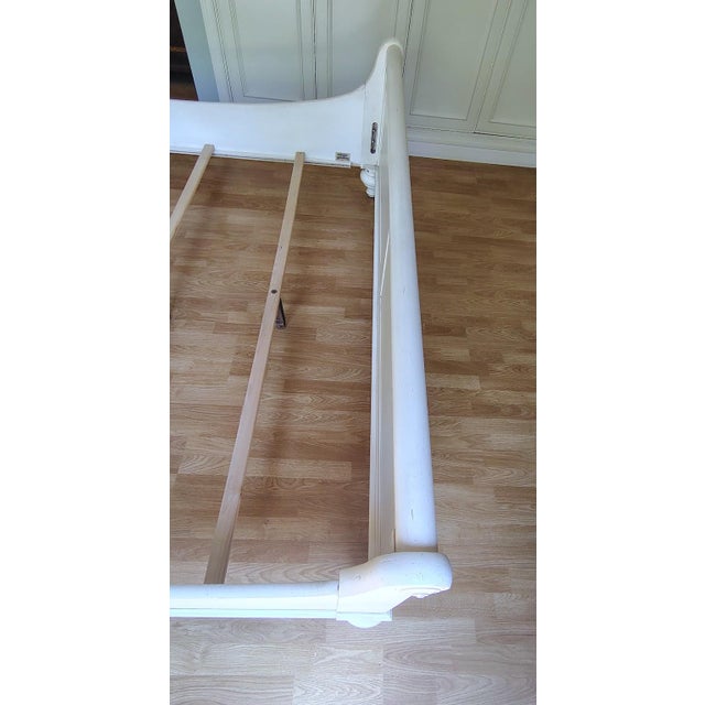 Antique White Ethan Allen White Cottage Bed (King) For Sale - Image 8 of 18