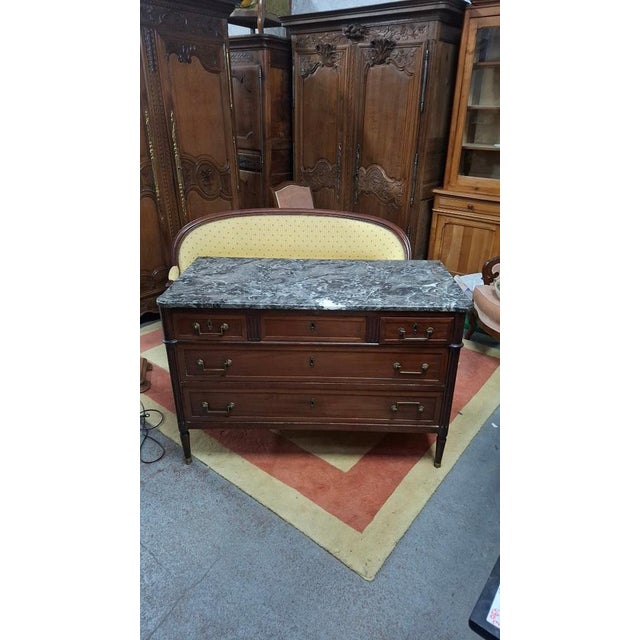 Antique Louis XV Chest of Drawers, 1890s For Sale - Image 4 of 9