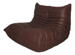 Togo Lounge Chair in Dark Brown Leather by Michel Ducaroy for Ligne Roset