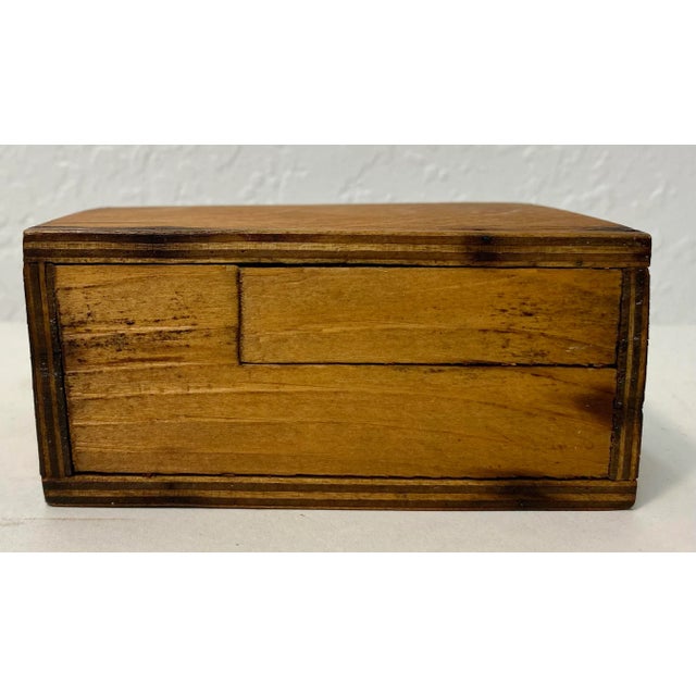 Antique Wooden Bank /Money Box From England For Sale - Image 4 of 10