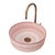 21st Century Modern Pink Farmhouse Ceramic Washbasin Vessel Sink For Sale
