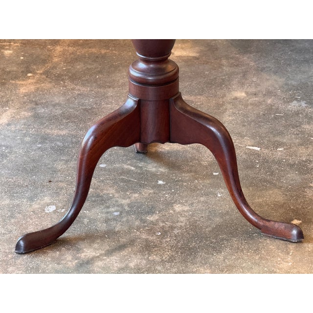Wood 19th Century Oval Tilt-Top Pedestal Table For Sale - Image 7 of 12