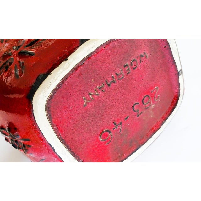 1960s Mid-Century Modern West German Fat Lava Vase from Scheurich Keramik, 1960s For Sale - Image 5 of 6