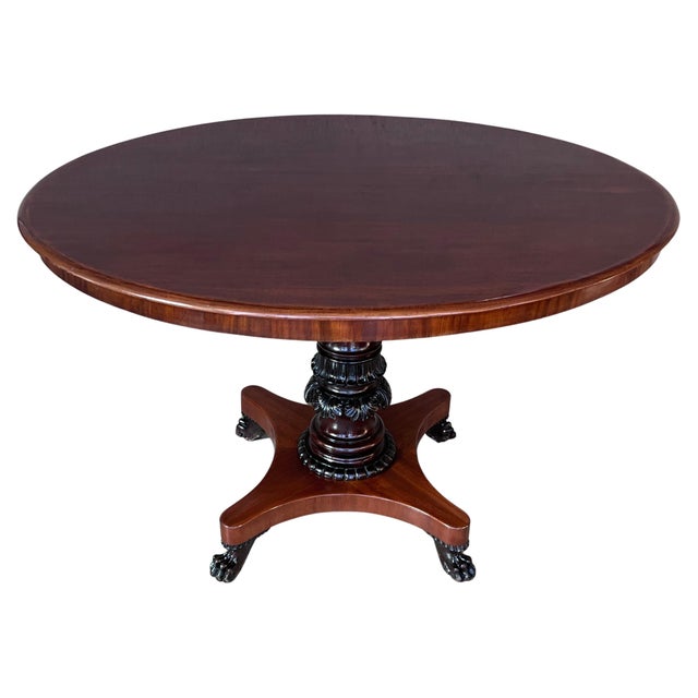 Mahogany, Oval Table, circa the 19th Century For Sale - Image 15 of 18