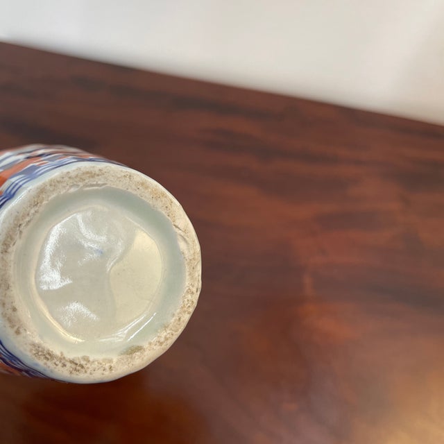 Late 19th Century Late 19th Century Hand Painted Imari Vase For Sale - Image 5 of 5