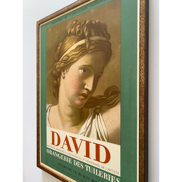 Jacques Louis David Vintage 1948 Neoclassical Mourlot Fine Art Lithograph Print Framed Art Deco Paris Exhibition Poster " Les Sabines " 1799 For Sale - Image 13 of 15