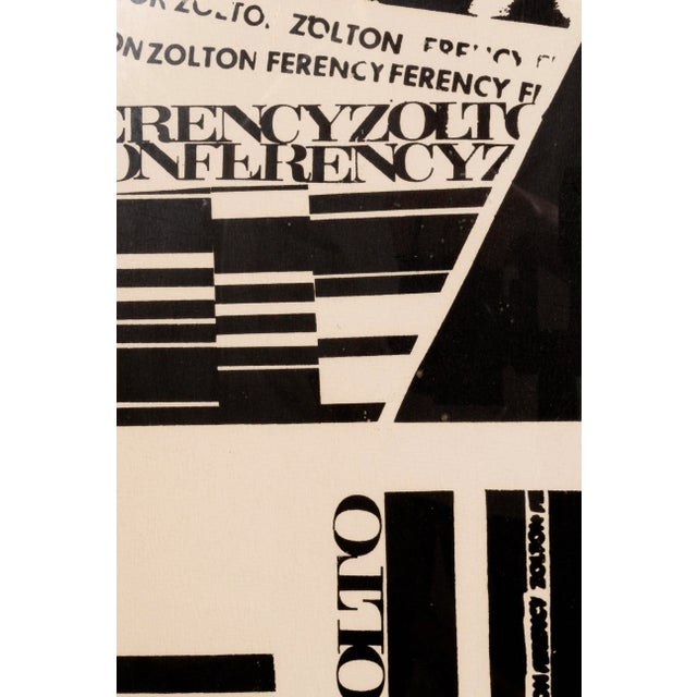 Modern Zolton Ferency - Signed, 1970 Lithograph Modern Graphic Political Activist Print For Sale - Image 3 of 6