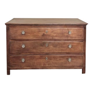 18th Century Rustic Country French Commode in Sycamore For Sale