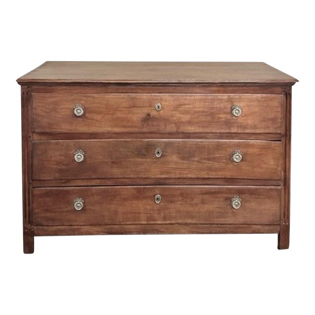 18th Century Rustic Country French Commode in Sycamore For Sale