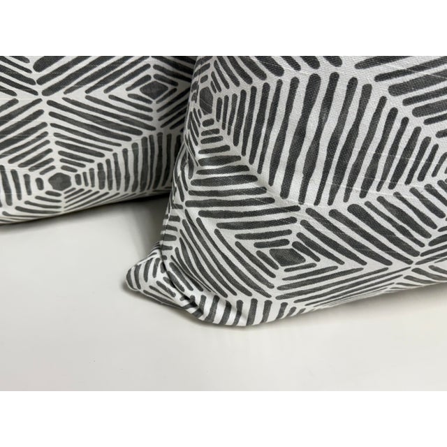 Thom Filicia for Eastern Accents Veldman Slate Pillows, Pair For Sale - Image 10 of 12