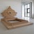 Wood Bed with Headrest from Mario Ceroli, 1972 For Sale - Image 7 of 9