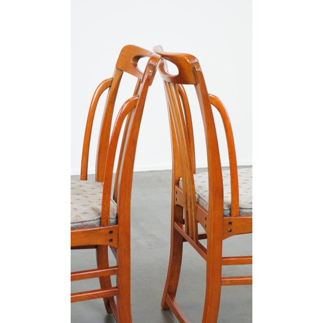 Set of Art Nouveau Dining Chairs attributed to Paul Schuitema For Sale - Image 13 of 14