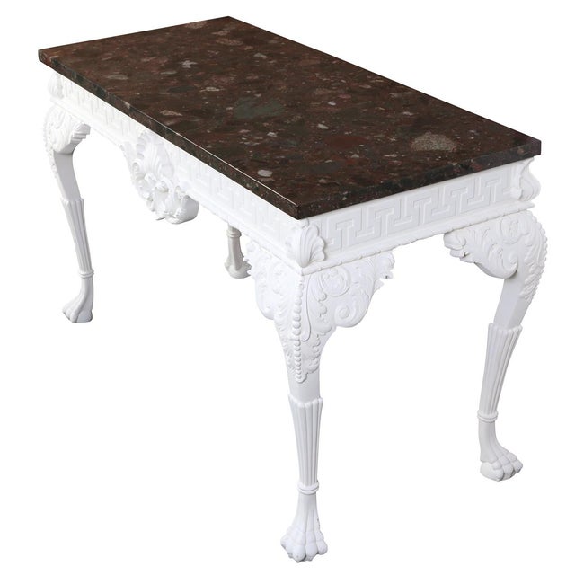 A refined statement piece, this George III–style mahogany console table is a beautiful blend of classical elegance and...