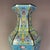 Mid 20th Century Striking Turquoise-Ground Famille Rose Hexagonal Porcelain Vase With Bird & Floral Motifs For Sale In New York - Image 6 of 7