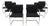Ludwig Mies Van Der Rohe Brno Tubular Chairs in Black Fabric by Gordon - Set of 6 For Sale