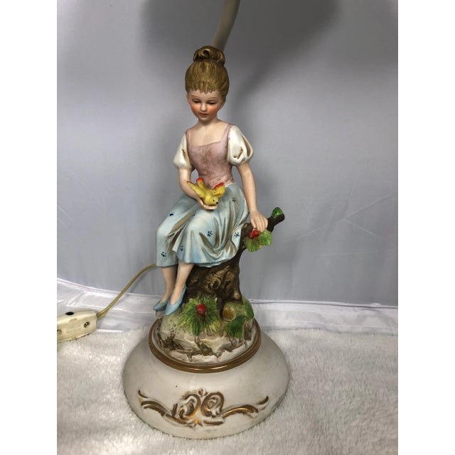 Early 20th Century Lennile Ardelt Boy and Girl Porcelain Lamps - a Pair For Sale In Sacramento - Image 6 of 11