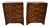 1930s Pair English Regency Mahogany Banded Satinwood Chest of Drawers Commodes For Sale