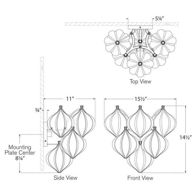 Julie Neill for Visual Comfort Signature Caselli 15" Sconce in Polished Nickel with Clear Glass For Sale - Image 12 of 14