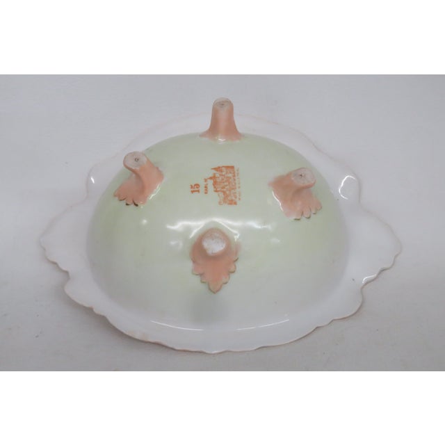 White Karl IV Gold Gilt Lime and Pink Candy Bowl Porcelain Made in Austria 4662b For Sale - Image 8 of 16