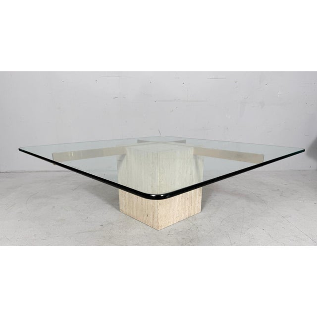 Artedi Travertine Coffee Table, Italy, 1970s For Sale - Image 9 of 18