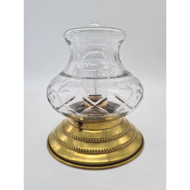 Metal Vintage Wall Sconces in Brass and Cut Glass, 1970s, Set of 2 For Sale - Image 7 of 9