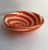 Fratelli Toso Mid 20th Century Murano Glass Dish with Tangerine Optic Swirls For Sale - Image 4 of 9