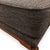 Mid-century style teak bench with tapered legs finished in brass. The upholstery is in fantastic condition, as is the wood...