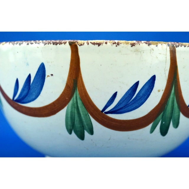 Antique Enamelled Ceramic Bowl from Henriot Quimper HB, France, 19th Century For Sale - Image 15 of 18