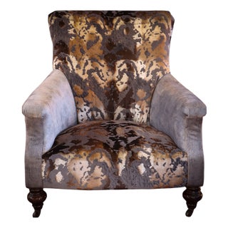 Slipper Armchair in Velvet by John Sankey, 2010s For Sale