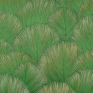 Sample - Schumacher Fondale Fabric in Green For Sale