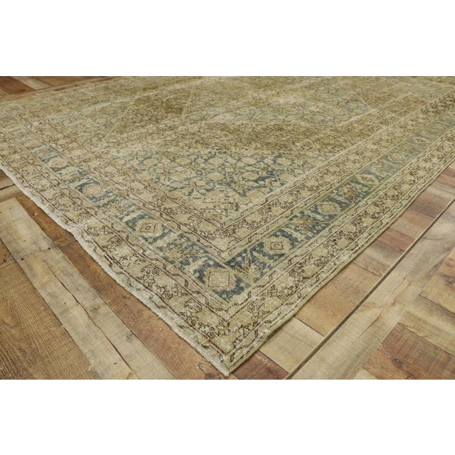 Antique Persian Tabriz Rug, 07'04 X 10'01 For Sale - Image 4 of 11