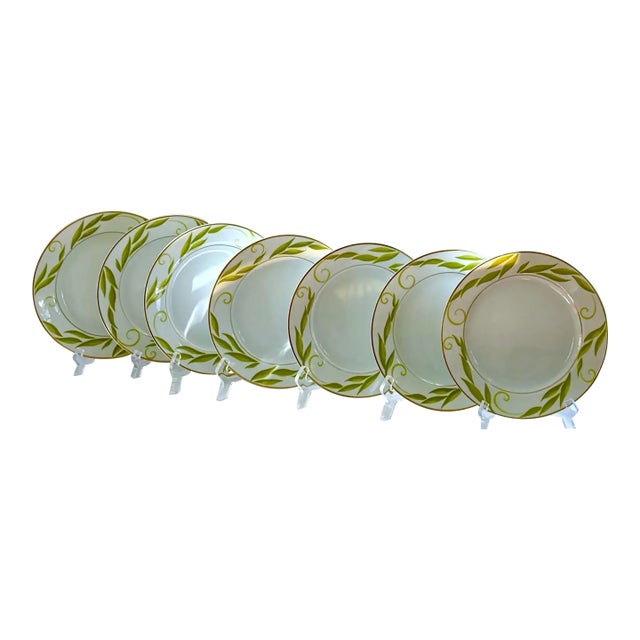 Limoges France Bernardaud Frivole Salad Plates - Set of 7 For Sale