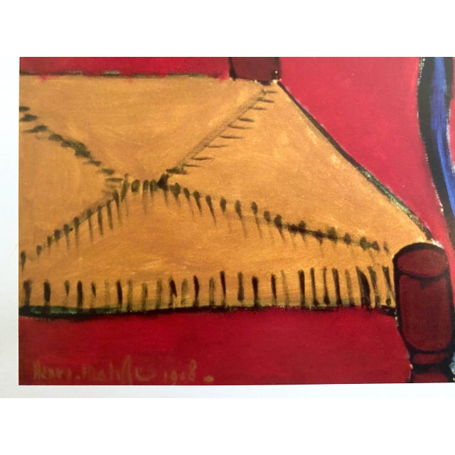 Henri Matisse Vintage Postimpressionist Lithograph Print Poster " the Dessert : Harmony in Red " 1908 For Sale - Image 9 of 13