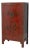 Chinese Red Lacquered Cabinet For Sale