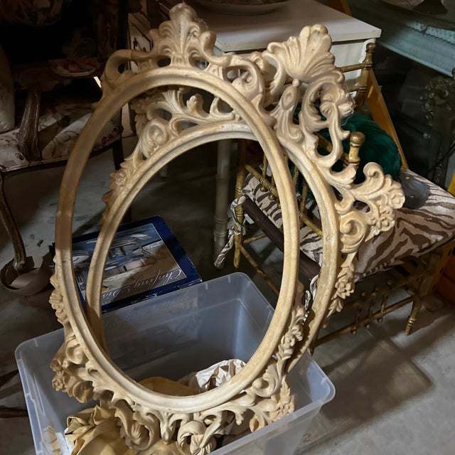Art Nouveau Pair of Vintage Wood Frames For Sale - Image 3 of 5