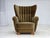 Danish Highback Relax Armchair in Green Furniture Velour, 1960s For Sale - Image 18 of 18