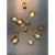 Gold Italian Gold Chandelier in Murano Glass by Simoeng For Sale - Image 8 of 10