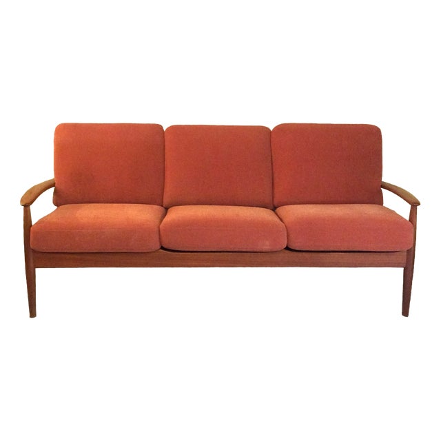 Vintage 3-Seater Sofa by Grete Jalk for France & Son, 1960s For Sale