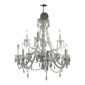 Grand Venetian Crystal Swag Chandelier