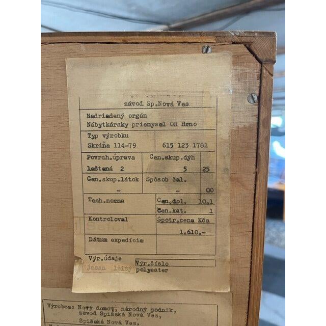 Vintage Two Door Closet with Drawers by Novy Domov, 1965 For Sale - Image 8 of 10