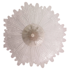Ravello Large Size Vintage Murano Trasparent Glass Ceiling Light