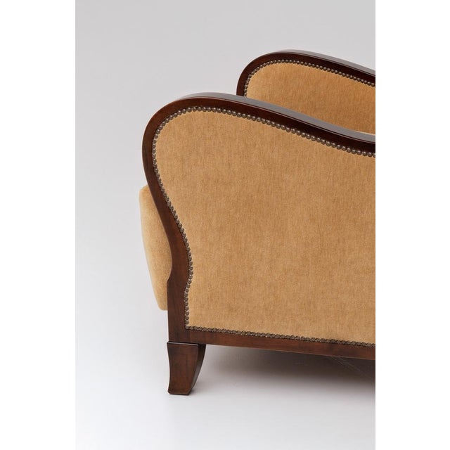 Art Deco Club Chairs, 1940s, Set of 2 For Sale - Image 4 of 11