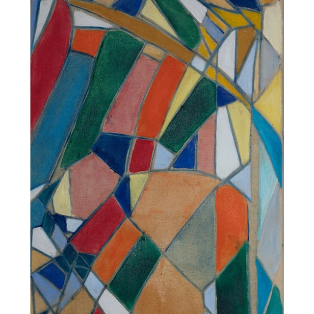 Reticolo i is an original artwork realized by giorgio lo fermo (b. 1947) in 2021. Original oil painting on canvas. Hand-...