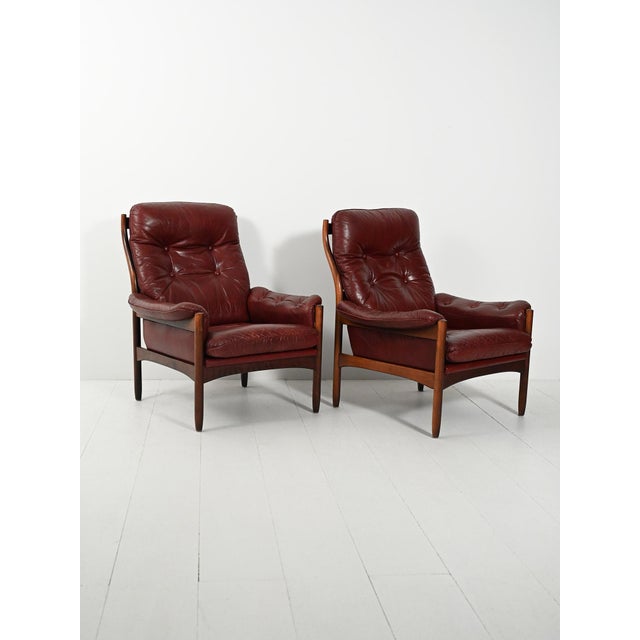 Hoffman Armchairs by Gunnar Kentemöller for Göte Möbler, Sweden, 1970s For Sale - Image 4 of 16