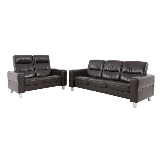 Stressless Sofa Set, Set of 2 For Sale