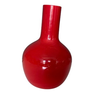 Vintage Venini Glass Pottery Vase For Sale